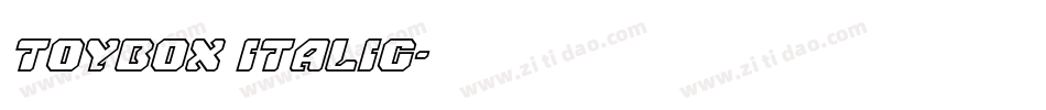ToyBox Italic字体转换